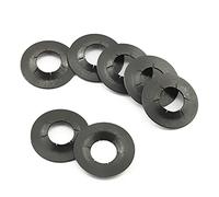 RLECS Starlock Washer 10PCS M8 Dense Type Push-On Pushnuts Push On Lock Grab Metal Star Nut Fastener Clips