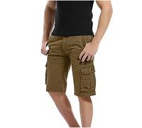 RLEHJN Cargo Shorts Men Loose Fit Military Combat Chino Shorts with Multi Pockets Summer Deals Work Wear Comfortable Casual Outdoors Half Pants for Walking, Running, Fishing, Hiking & Camping S-6XL