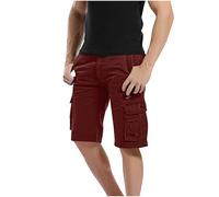 RLEHJN Cargo Shorts Men Loose Fit Military Combat Chino Shorts with Multi Pockets Summer Deals Work Wear Comfortable Casual Outdoors Half Pants for Walking, Running, Fishing, Hiking & Camping S-6XL