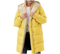 RLEHJN Ladies Fleece Jackets Full Zip Winter Coats for Women UK Warehouse Deals Clearance Sherpa Fleece Lined Hoodie Fluffy Quilts Jacket Furry Padded Jacket Casual Plain Overcoat with Pocket