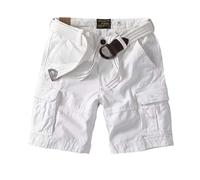 RLEHJN Mens Cargo Shorts with Pockets, Chino Shorts Men Loose Fit Military Combat Half Pants Solid Color Short Cargo Pants Casual Summer Beach Short Bottoms for Beach, Golf, Walking & Outdoors White