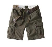 RLEHJN Mens Cargo Shorts with Pockets, Chino Shorts Men Loose Fit Military Combat Half Pants Solid Color Short Cargo Pants Casual Summer Beach Short Bottoms for Beach, Golf, Walking & Outdoors Green