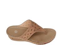 RLEHJN Orthopedic Sandals Women, Wedge Flip Flops Non-Slip Beach Shoes Toe Post House Slippers Shower Slides Walking Thong Sandals Ladies Summer Shoes for Indoor and Outdoor Size 3.5-7.5