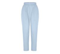 RLEHJN Scrub Trousers Nursing Pants with Elastic Waist Unisex Medical Uniform Scrub Trouser Medical Doctor Uniform Men Women Tunic Nurse Scrubs Work Wear Pant Solid Color Bottoms S-3XL Sky Blue