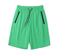 RLEHJN Summer Shorts for Women and Men UK Sale Clearance, Ladies Shorts with Zip Pockets Elasticated Waist Solid Color Lounge Pants Gym Athletic Sport Tracksuit Bottoms Drawstring Loose Casual Pants