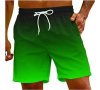 RLEHJN Swimming Trunks Men UK Warehouse Clearance Gradient Printed Swim Shorts Summer Holiday Pools Surfing Boardshorts Elasticated Waist Beach Board Shorts Lightweight Casual Half Pants S-5XL