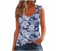 RLEHJN Vest Tops Women UK Sale Clearance Summer Plain Tank Tops V Neck Solid Color Camisole Casual Sleeveless Tunic Tops Comfortable Cami Basic Tees Loose Elegant Blouse Ladies Vest Tops S-XXL