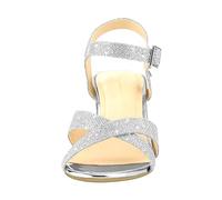 RLEHJN Wedge Sandals for Women UK Clearance Mid Heel Sandals Plian Summer Shoes Ladies Bridal Sandals Ankle Strap Wedding Evening Shoes Fish Mouth Open Toe Sling Back Sandals Size 4.5-9.5