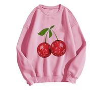 RLEHJN Womens Sweatshirt Cute Printed Jumper Casual Pullover Autumn Long Sleeve Tops Crewneck Sweaters Loose Fleece Lined Sweatshirt Comfortable Elegant Ladies Jumpers S-XXL