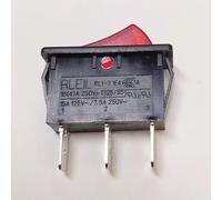 RLEIL RL1-3 1E4 Power On Off Rocker Switch 3 Pin 16A 250VAC T125/55 Red Lamp
