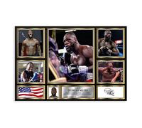 rlfnde Deontay Wilder Poster Canvas Poster Wall Art Decor Print Picture Paintings for Living Room Bedroom Decoration 20x30inch(50x75cm)