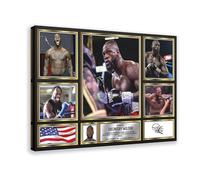 rlfnde Deontay Wilder Poster Canvas Poster Wall Art Decor Print Picture Paintings for Living Room Bedroom Decoration 20x30inch(50x75cm)
