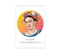 rlfnde Frida Kahlo Poster Canvas Poster Wall Art Decor Print Picture Paintings for Living Room Bedroom Decoration 08x12inch(20x30cm)
