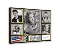 rlfnde Judy Garland Poster Canvas Poster Wall Art Decor Print Picture Paintings for Living Room Bedroom Decoration 24x36inch(60x90cm)