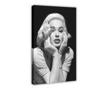 rlfnde Mamie Van Doren Poster Canvas Poster Wall Art Decor Print Picture Paintings for Living Room Bedroom Decoration 20x30inch(50x75cm)