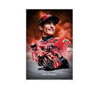 rlfnde Marc Marquez MotoGP Poster Canvas Poster Wall Art Decor Print Picture Paintings for Living Room Bedroom Decoration 12x18inch(30x45cm)