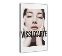 rlfnde Maria Callas Poster Canvas Poster Wall Art Decor Print Picture Paintings for Living Room Bedroom Decoration 12x18inch(30x45cm)