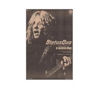 rlfnde STATUS QUO - 1973 Poster Canvas Poster Wall Art Decor Print Picture Paintings for Living Room Bedroom Decoration 12x18inch(30x45cm)