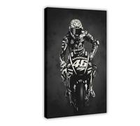 rlfnde Valentino Rossi Poster Canvas Poster Bedroom Decor Landscape Office Room Decor Gift 08x12inch(20x30cm)