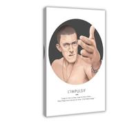 rlfnde Vincent Cassel Poster Canvas Poster Wall Art Decor Print Picture Paintings for Living Room Bedroom Decoration 08x12inch(20x30cm)