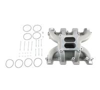 RLFNPHMHX For H//o/l/l/e/y 300-130 Intake M//a/n/i/f/o/l/d Dual Plane Carbureted For GM LS1 LS2 LS6 Satin Air Intake System Aluminum