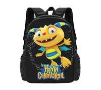 RLHRJEFZ Henry Anime Hugglemonster Novelty Backpack Lightweight Large Capacity Travel Laptop Backpack Casual Daypack Gifts for Boys and Girls