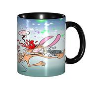 RLHRJEFZ The Ren Anime Stimpy Show Mug Ceramic Coffee Cup Stoneware Tea Cup Office and Home Drinking Cup 11oz