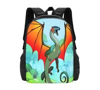 RLHRJEFZ Wi-ngs of Fire Novelty Backpack Lightweight Large Capacity Travel Laptop Backpack Casual Daypack Gifts for Boys and Girls