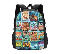 RLHRJEFZ Wi-ngs of Fire Novelty Backpack Lightweight Large Capacity Travel Laptop Backpack Casual Daypack Gifts for Boys and Girls