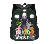 RLHRJEFZ Wi-ngs of Fire Novelty Backpack Lightweight Large Capacity Travel Laptop Backpack Casual Daypack Gifts for Boys and Girls