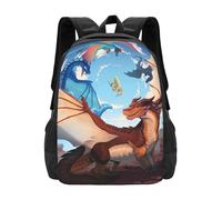 RLHRJEFZ Wi-ngs of Fire Novelty Backpack Lightweight Large Capacity Travel Laptop Backpack Casual Daypack Gifts for Boys and Girls