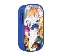 RLHRJEFZ Wi-ngs of Fire Pencil Case Zipper Pen Bag Large Capacity Pen Stationery Box Storage Organizer Bag Makeup Office Pouch School Stationery Supplies for Boys Girls
