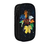 RLHRJEFZ Wi-ngs of Fire Pencil Case Zipper Pen Bag Large Capacity Pen Stationery Box Storage Organizer Bag Makeup Office Pouch School Stationery Supplies for Boys Girls