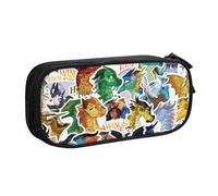 RLHRJEFZ Wi-ngs of Fire Pencil Case Zipper Pen Bag Large Capacity Pen Stationery Box Storage Organizer Bag Makeup Office Pouch School Stationery Supplies for Boys Girls