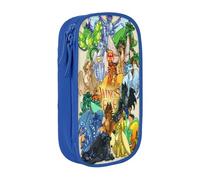 RLHRJEFZ Wi-ngs of Fire Pencil Case Zipper Pen Bag Large Capacity Pen Stationery Box Storage Organizer Bag Makeup Office Pouch School Stationery Supplies for Boys Girls