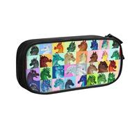 RLHRJEFZ Wi-ngs of Fire Pencil Case Zipper Pen Bag Large Capacity Pen Stationery Box Storage Organizer Bag Makeup Office Pouch School Stationery Supplies for Boys Girls