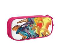RLHRJEFZ Wi-ngs of Fire Pencil Case Zipper Pen Bag Large Capacity Pen Stationery Box Storage Organizer Bag Makeup Office Pouch School Stationery Supplies for Boys Girls