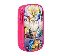 RLHRJEFZ Wi-ngs of Fire Pencil Case Zipper Pen Bag Large Capacity Pen Stationery Box Storage Organizer Bag Makeup Office Pouch School Stationery Supplies for Boys Girls