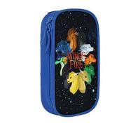 RLHRJEFZ Wi-ngs of Fire Pencil Case Zipper Pen Bag Large Capacity Pen Stationery Box Storage Organizer Bag Makeup Office Pouch School Stationery Supplies for Boys Girls