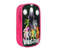 RLHRJEFZ Wi-ngs of Fire Pencil Case Zipper Pen Bag Large Capacity Pen Stationery Box Storage Organizer Bag Makeup Office Pouch School Stationery Supplies for Boys Girls