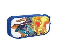RLHRJEFZ Wi-ngs of Fire Pencil Case Zipper Pen Bag Large Capacity Pen Stationery Box Storage Organizer Bag Makeup Office Pouch School Stationery Supplies for Boys Girls