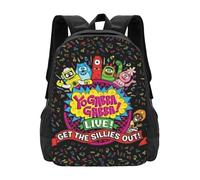 RLHRJEFZ Yo Gabba Anime Gabba! Novelty Backpack Lightweight Large Capacity Travel Laptop Backpack Casual Daypack Gifts for Boys and Girls