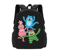 RLHRJEFZ Yo Gabba Anime Gabba! Novelty Backpack Lightweight Large Capacity Travel Laptop Backpack Casual Daypack Gifts for Boys and Girls