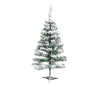 RLKHXBS 1.9ft Xmas Decoration Snow Flocked Material Pvc Christmas Tree, Artificial With Plastic Base Easy To Assemble Bare Tree 100% Fire Retardant Pines-a 0.6m(1.9ft) The New