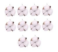 RLKHXBS 10pcs Christmas Decoration White Decor Artificial Flower Garland Plant Decorations Xmas Tree Decor Pick Floral Wreaths Stems Xmas Wreaths Cotton Stem Xmas Cotton Plastic Commemoration Day