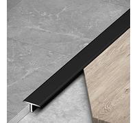 RLKHXBS 15mm Wide Transition Strip for Floor Tile Gap, Narrow Flat Cinch Seam Cover/Binder, Wood to Tile Floor Divider Strips, Cuttable