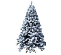 RLKHXBS 4 Ft Snow Flocked Artificial Christmas Pine Tree,Foldable Solid Metal Stand Xmas Tree Indoor Outdoor- Commemoration Day