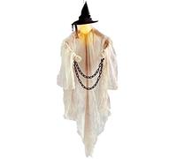 RLKHXBS 72" Halloween Hanging Grim Reaper Decoration Halloween Skeleton Grim Reaper with Chain for Haunted House Prop Décor