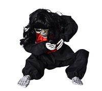RLKHXBS Animated Hanging with Glowing Head and Creepy Sounds Female Halloween Outdoor Decoration Haunted House Decor (Color : Black)
