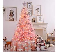 RLKHXBS Artificial Christmas Tree With Ornaments Decorations.Safe And Pvc Leaves Sturdy Rigid Pipe Holder Easy To Install Indoor And Outdoor Decoration 180Cm / 6Ft